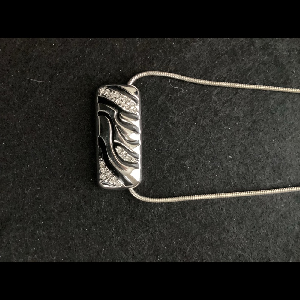 Black/Silver necklace